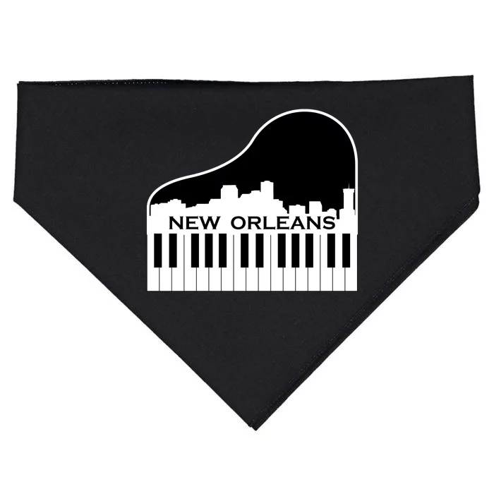 New Orleans Cool Piano Skyline USA-Made Doggie Bandana