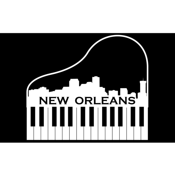 New Orleans Cool Piano Skyline Bumper Sticker