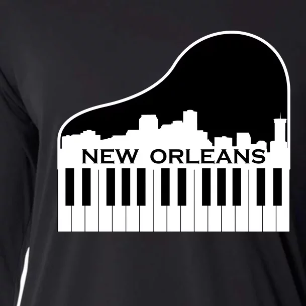 New Orleans Cool Piano Skyline Cooling Performance Long Sleeve Crew