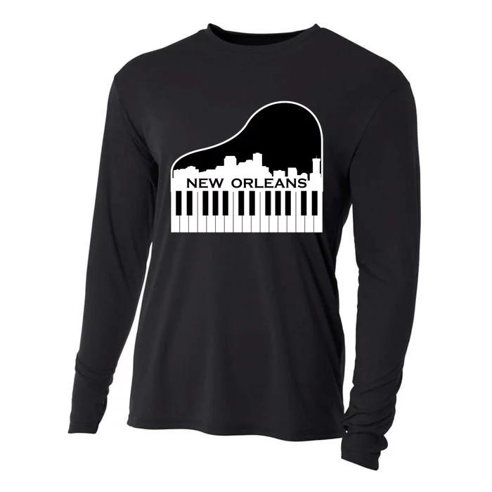 New Orleans Cool Piano Skyline Cooling Performance Long Sleeve Crew