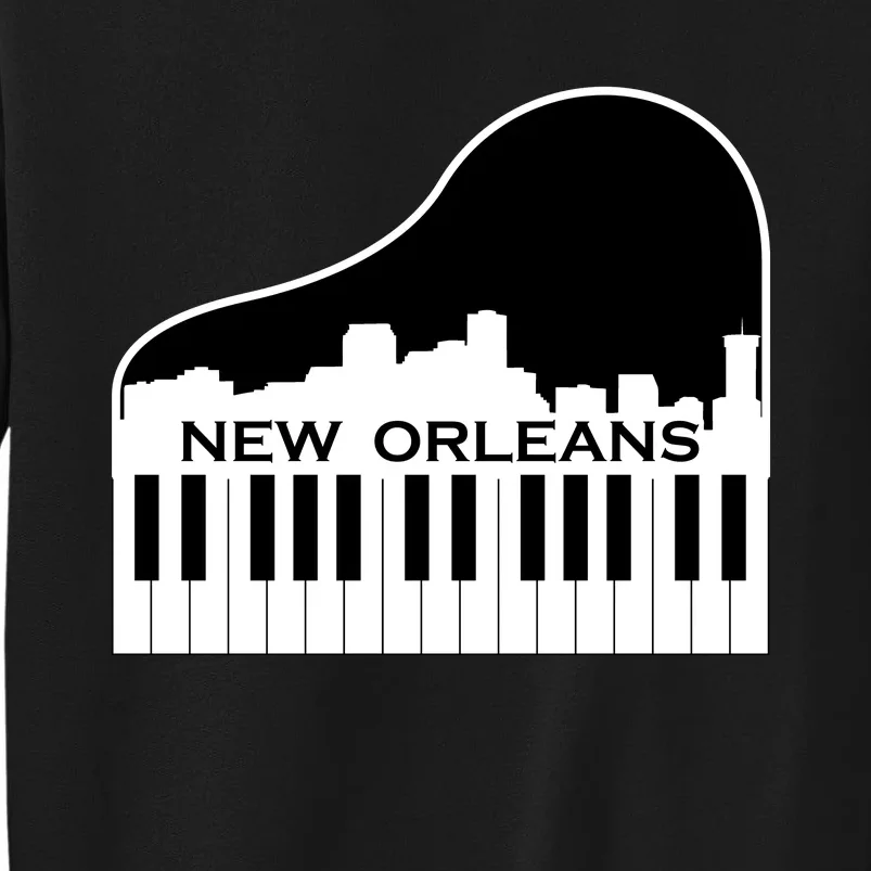 New Orleans Cool Piano Skyline Tall Sweatshirt