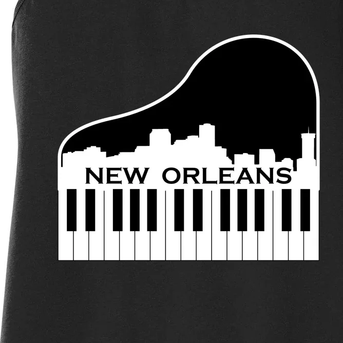 New Orleans Cool Piano Skyline Women's Racerback Tank