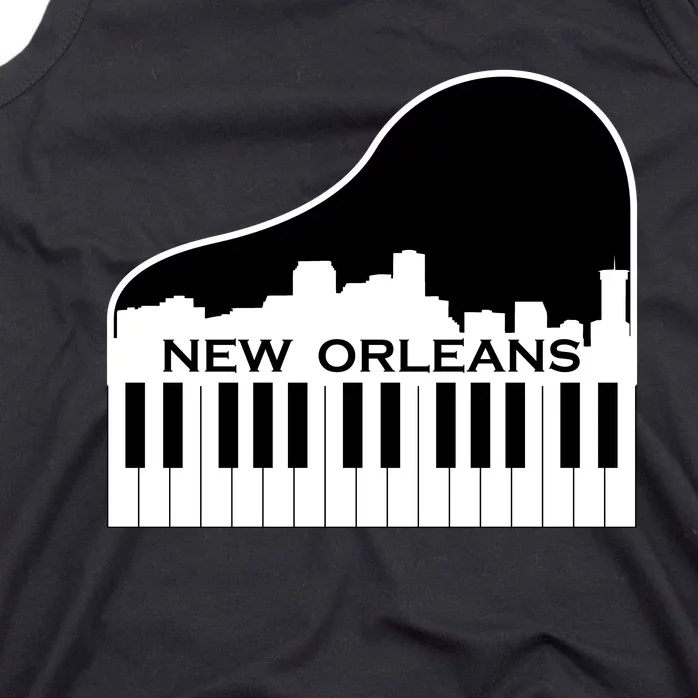 New Orleans Cool Piano Skyline Tank Top