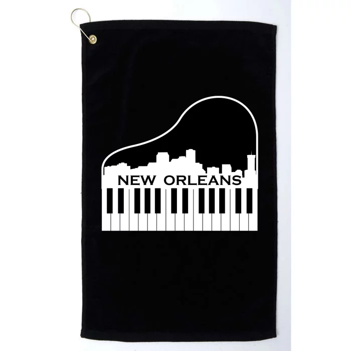 New Orleans Cool Piano Skyline Platinum Collection Golf Towel