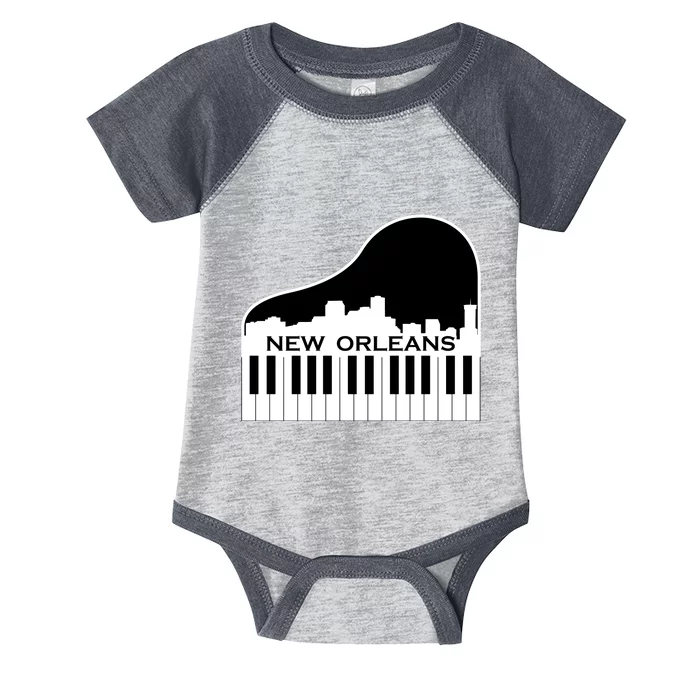 New Orleans Cool Piano Skyline Infant Baby Jersey Bodysuit