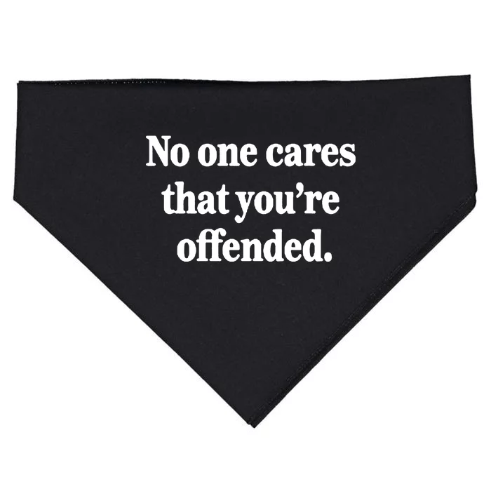 No One Cares Offended USA-Made Doggie Bandana