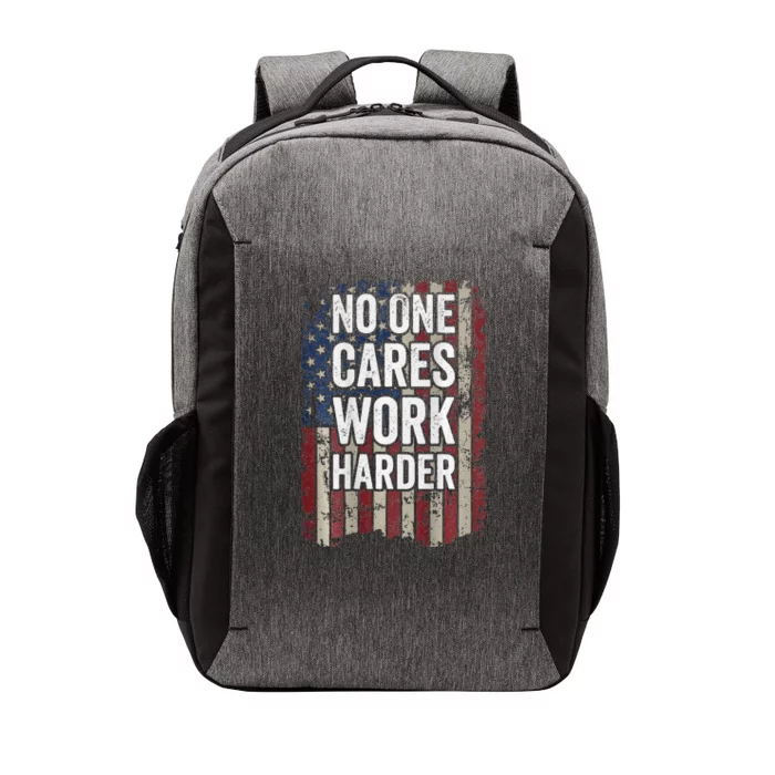 No One Cares Work Harder Gym Motivational Workout Vector Backpack