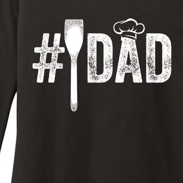 Number One Cooking Dad For Fathers Day #1 Daddy Womens CVC Long Sleeve Shirt