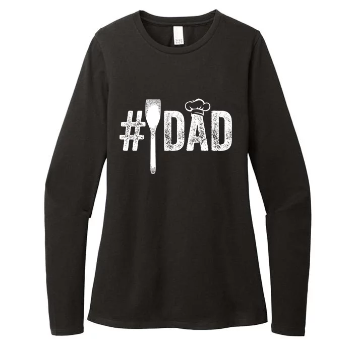 Number One Cooking Dad For Fathers Day #1 Daddy Womens CVC Long Sleeve Shirt