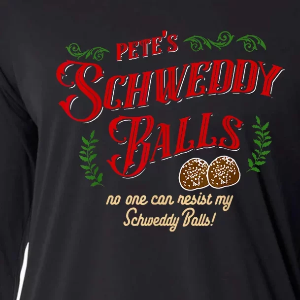 No One Can Resist My Schweddy Balls! Funny Christmas Design Cooling Performance Long Sleeve Crew