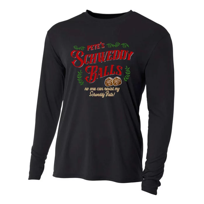 No One Can Resist My Schweddy Balls! Funny Christmas Design Cooling Performance Long Sleeve Crew