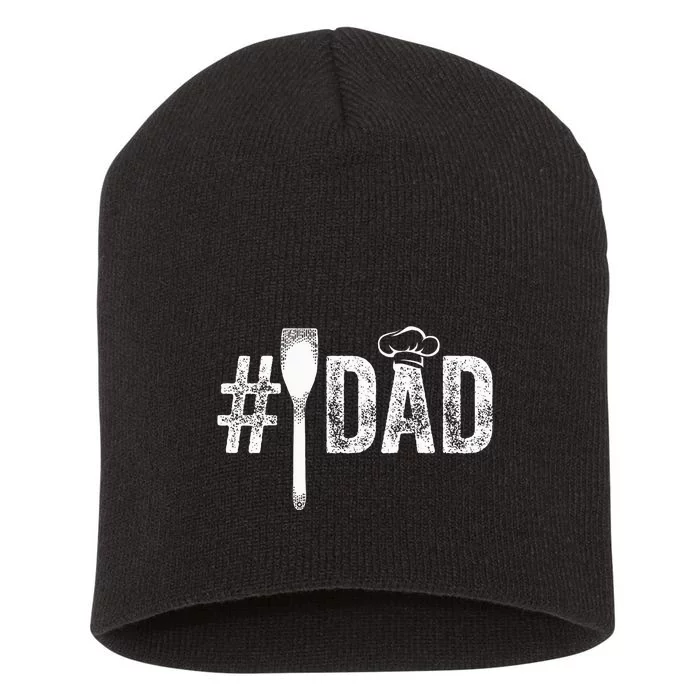 Number One Cooking Dad for Fathers Day 1 Daddy Short Acrylic Beanie