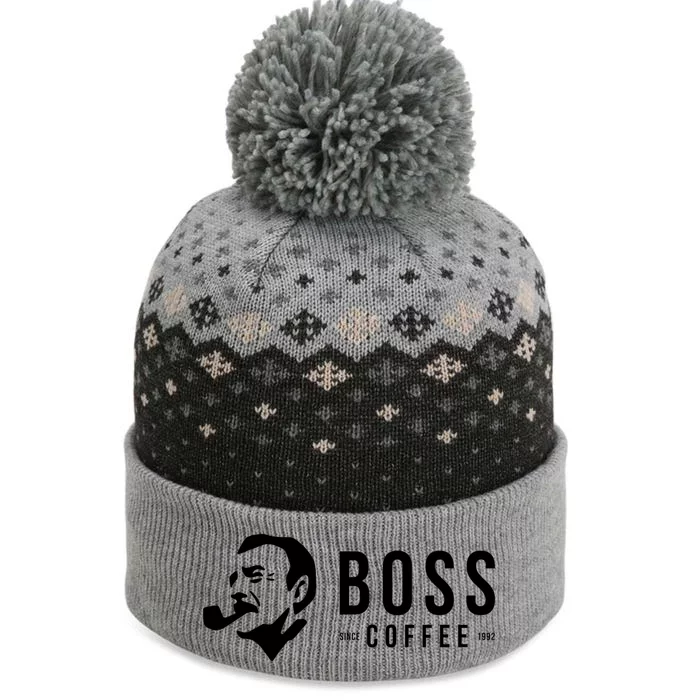 Number One Coffee The Baniff Cuffed Pom Beanie