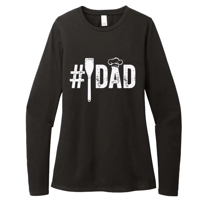 Number One Cooking Dad For Fathers Day Womens CVC Long Sleeve Shirt