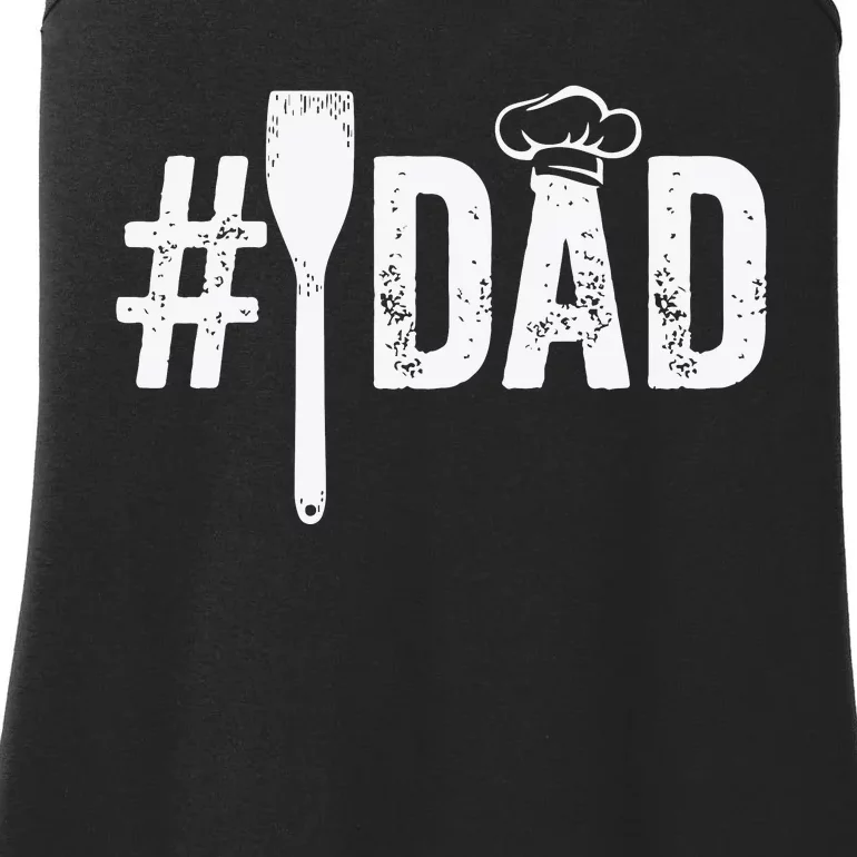 Number One Cooking Dad For Fathers Day Ladies Essential Tank