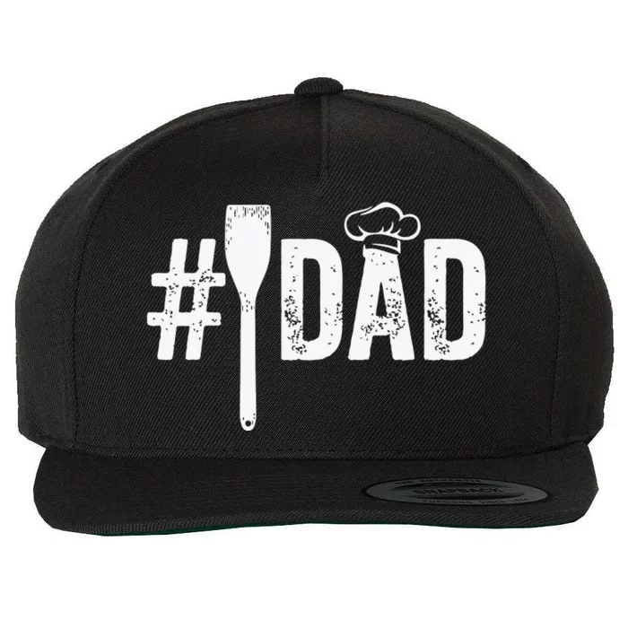 Number One Cooking Dad For Fathers Day Wool Snapback Cap