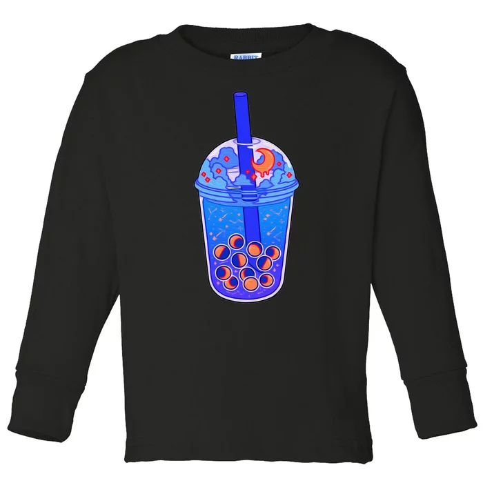 Nocturn Boba Tea Toddler Long Sleeve Shirt