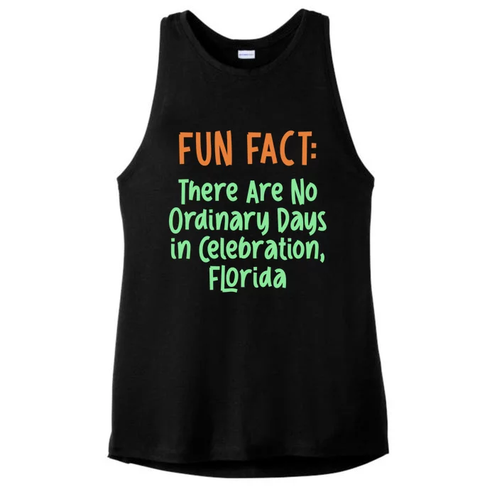 No Ordinary Days In Celebration Florida Pun Fl Joke Meaningful Gift Ladies Tri-Blend Wicking Tank