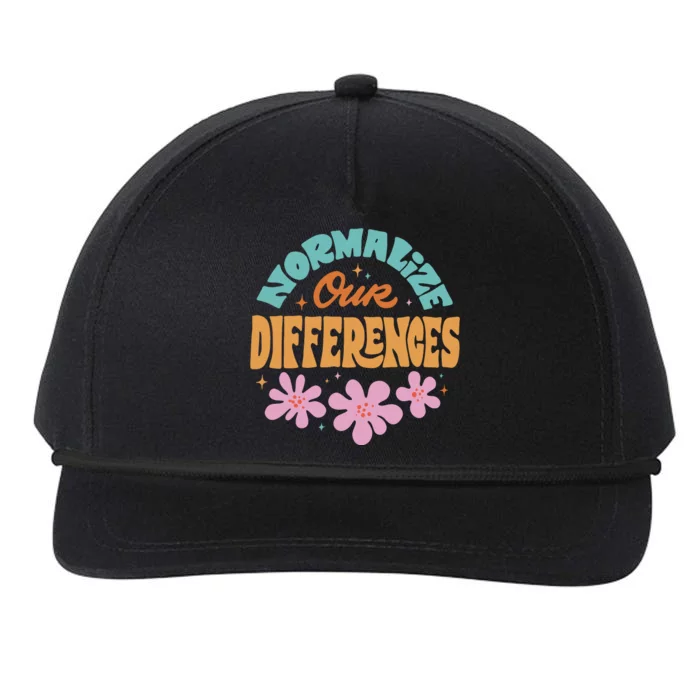 Normalize Our Differences Snapback Five-Panel Rope Hat