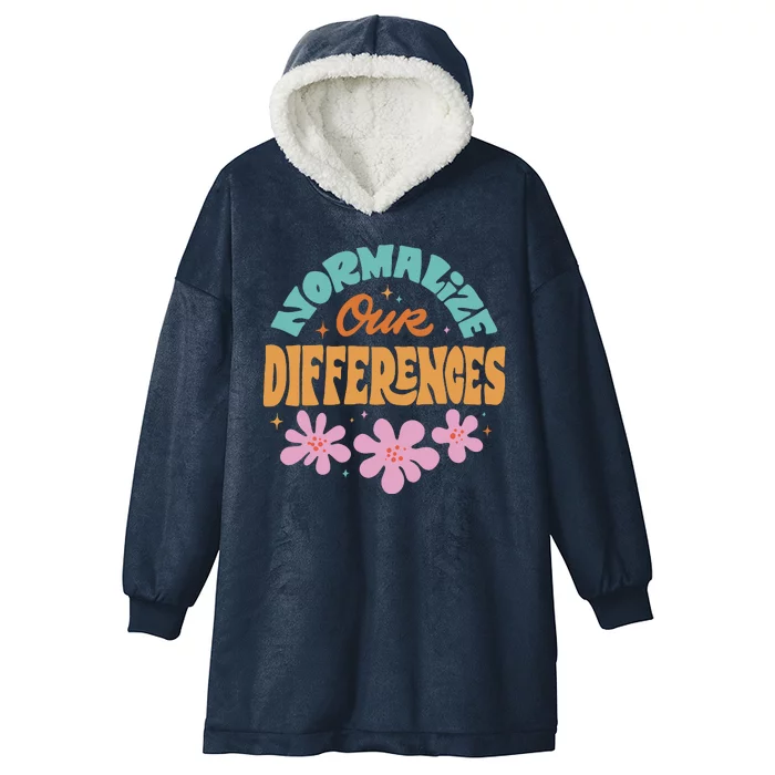 Normalize Our Differences Hooded Wearable Blanket