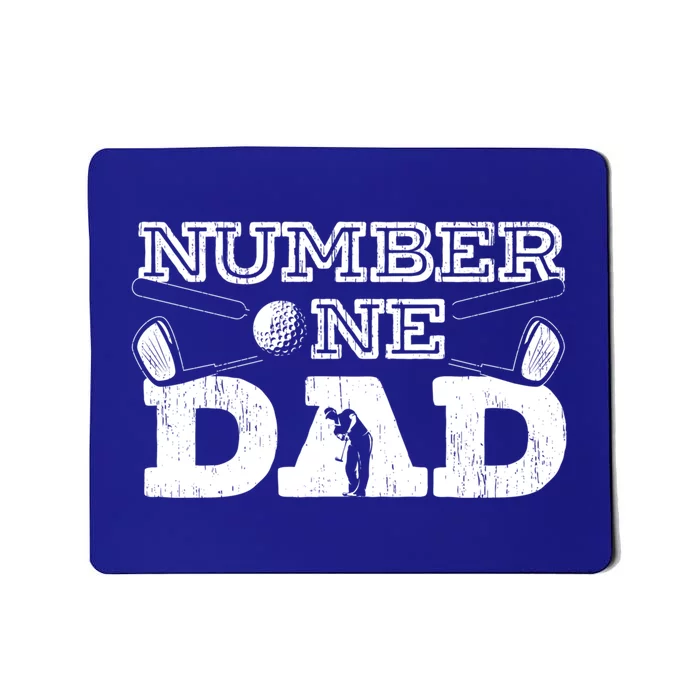 Number One Dad Golf Father Golfing Daddy Gift Mousepad