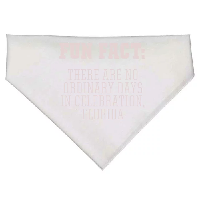 No Ordinary Days In Celebration Florida Pun Fl Joke Cute Gift USA-Made Doggie Bandana