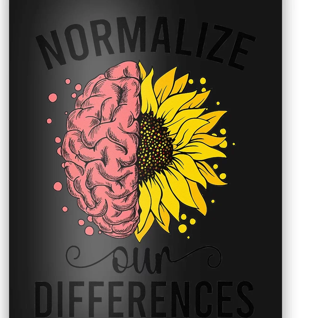 Normalize Our Differences Neurodiversity Neurodivergent Poster