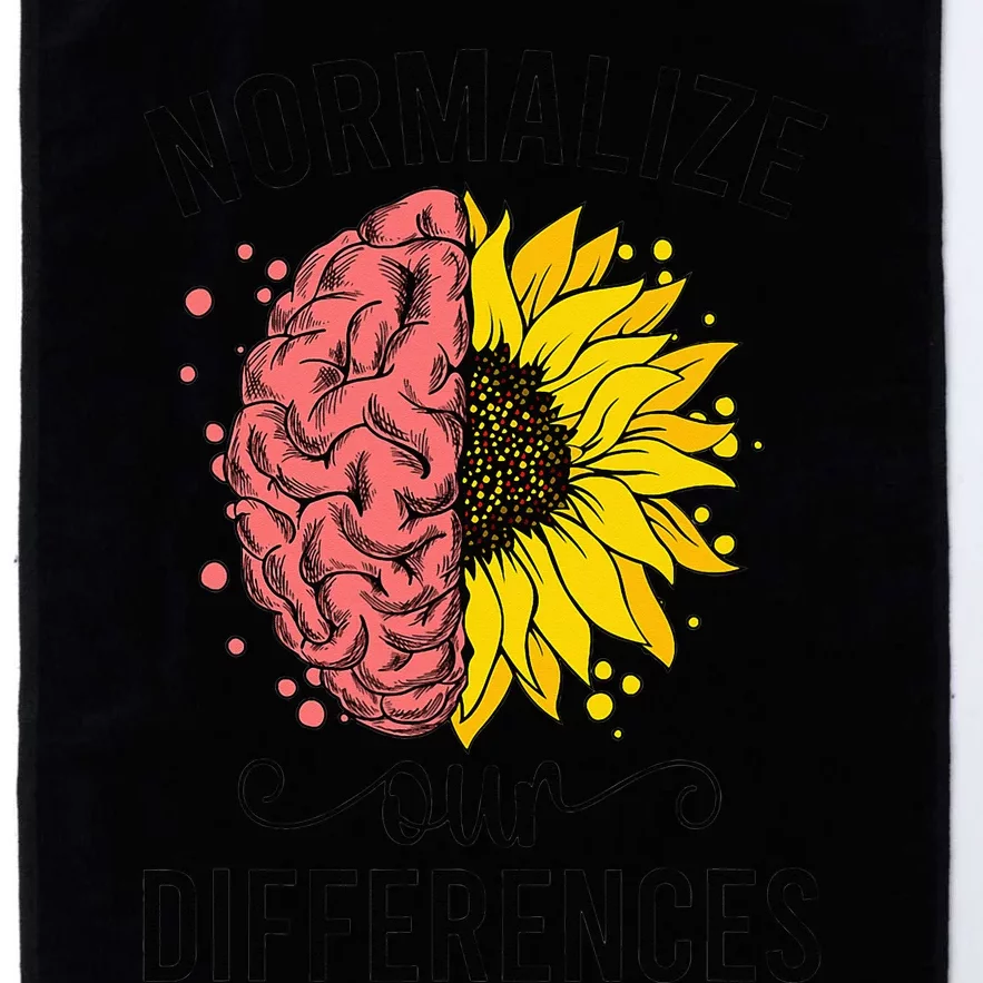 Normalize Our Differences Neurodiversity Neurodivergent Platinum Collection Golf Towel