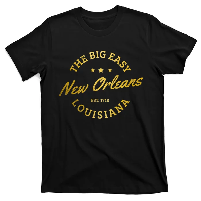 New Orleans Est. 1718 Louisiana Vintage Nola T-Shirt