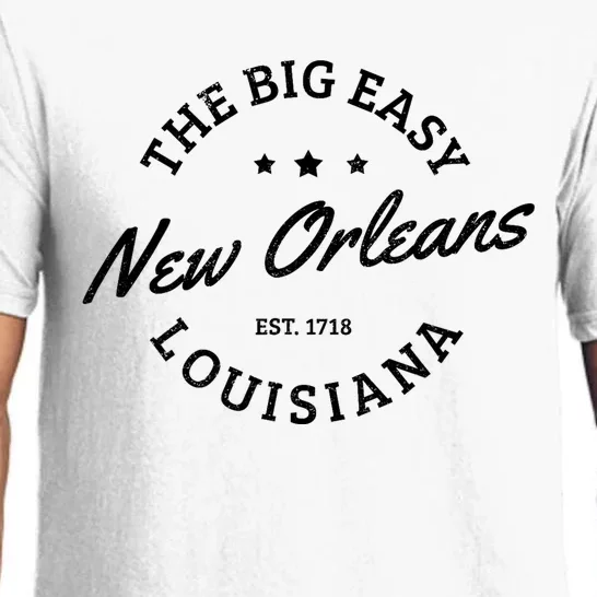 New Orleans Est. 1718 The Big Easy Louisiana Souvenir Gift Pajama Set