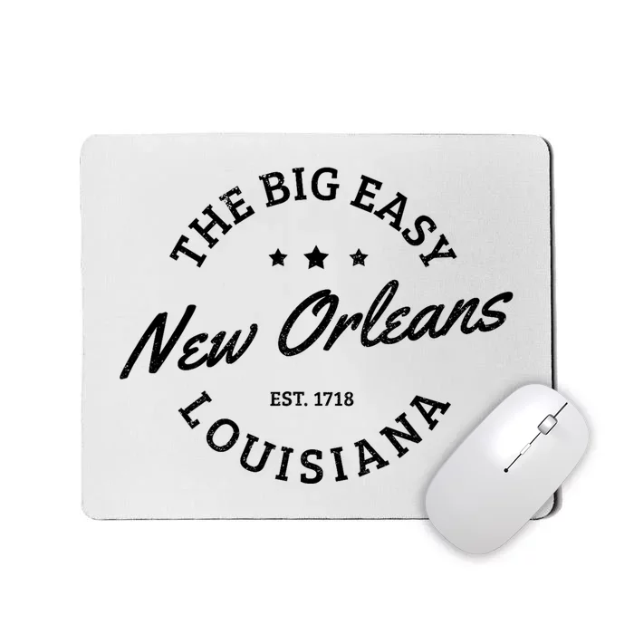 New Orleans Est. 1718 The Big Easy Louisiana Souvenir Gift Mousepad