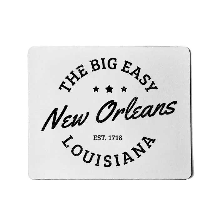 New Orleans Est. 1718 The Big Easy Louisiana Souvenir Gift Mousepad