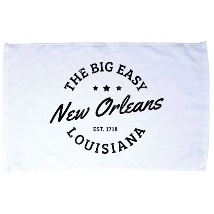 New Orleans Est. 1718 The Big Easy Louisiana Souvenir Gift Microfiber Hand Towel