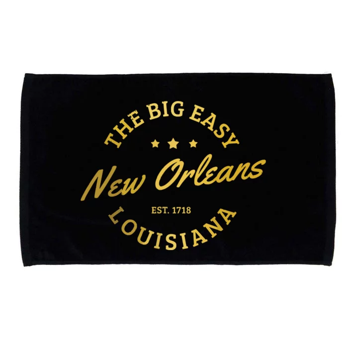 New Orleans Est 1718 Louisiana Vintage Nola Microfiber Hand Towel