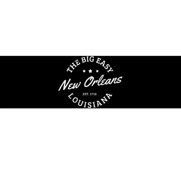 New Orleans Est 1718 The Big Easy Louisiana Souvenir Gift Bumper Sticker