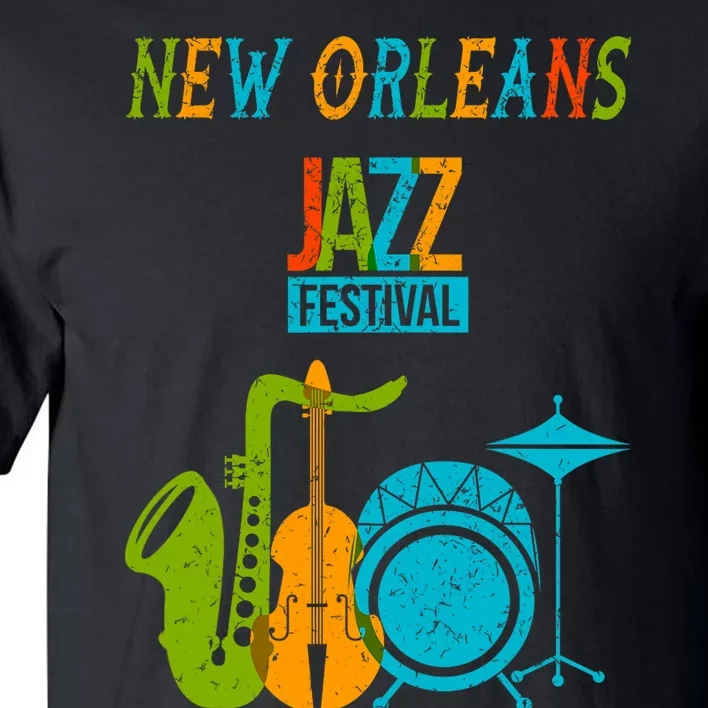 New Orleans Festival Of Jazz Music Gift Louisiana Jazz Tall T-Shirt