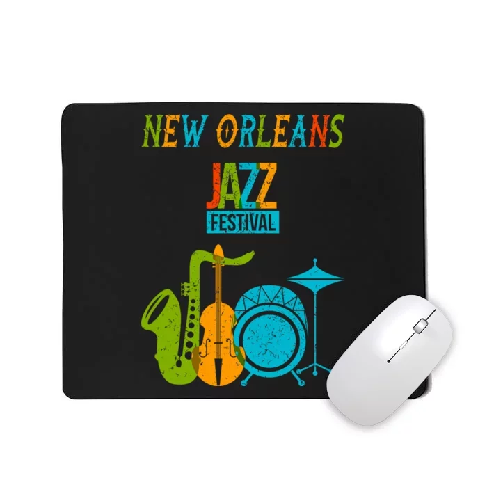 New Orleans Festival Of Jazz Music Gift Louisiana Jazz Mousepad