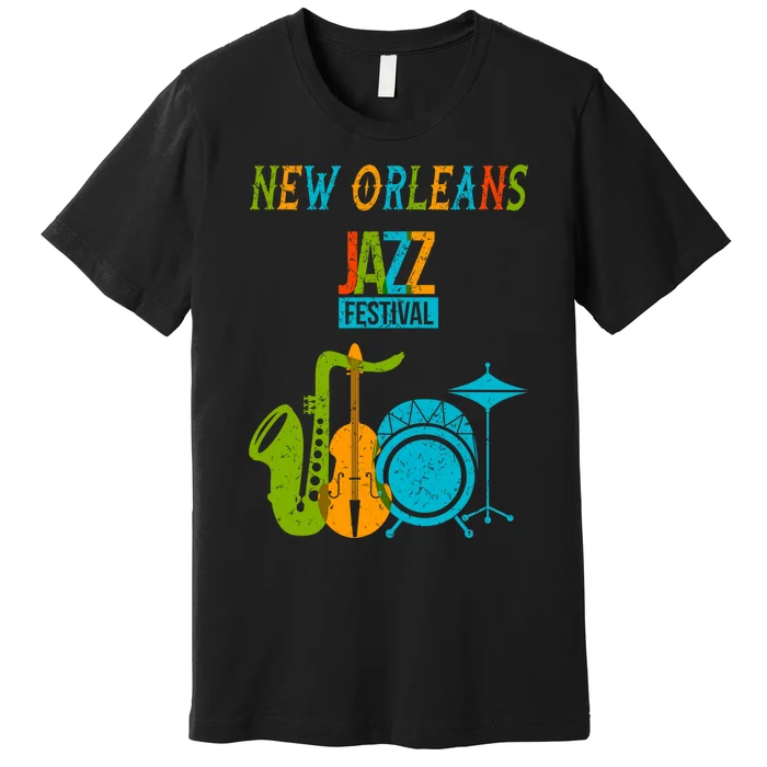 New Orleans Festival Of Jazz Music Gift Louisiana Jazz Premium T-Shirt