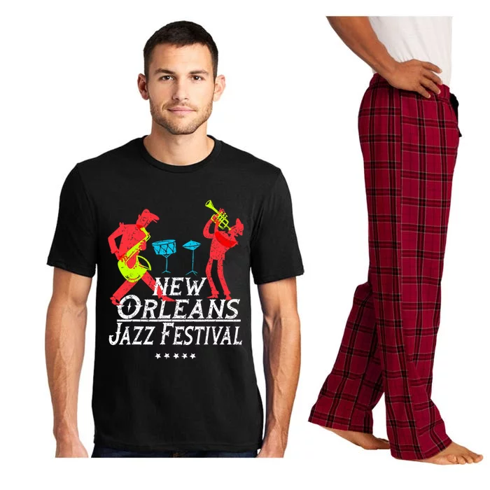 New Orleans Festival Of Jazz Music Gift Louisiana Jazz Pajama Set