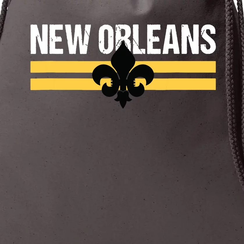 New Orleans Fleurdelis Fleurdelys Lily Icon New Orlean Drawstring Bag