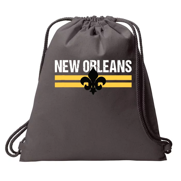 New Orleans Fleurdelis Fleurdelys Lily Icon New Orlean Drawstring Bag