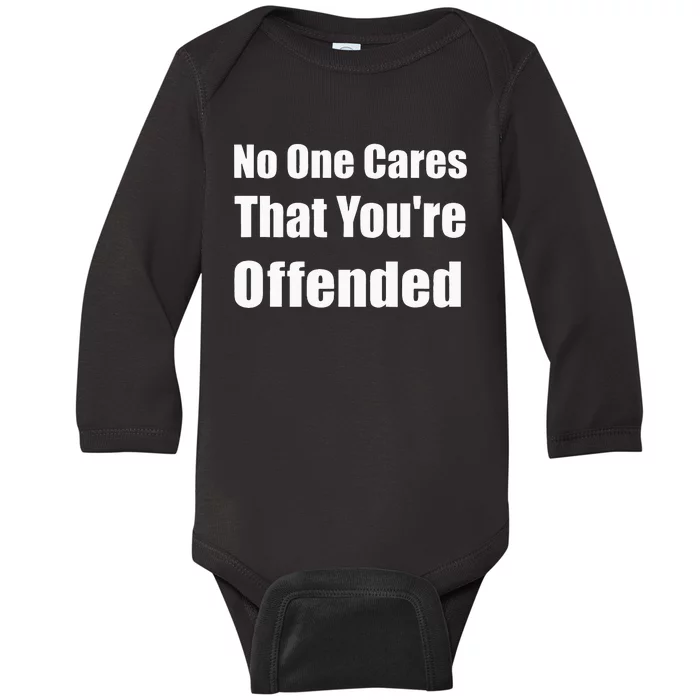 No One Fights Cancer Alone US Flag Baby Long Sleeve Bodysuit