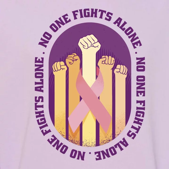 No One Fights Alone Breast Cancer Garment-Dyed Sweatshirt