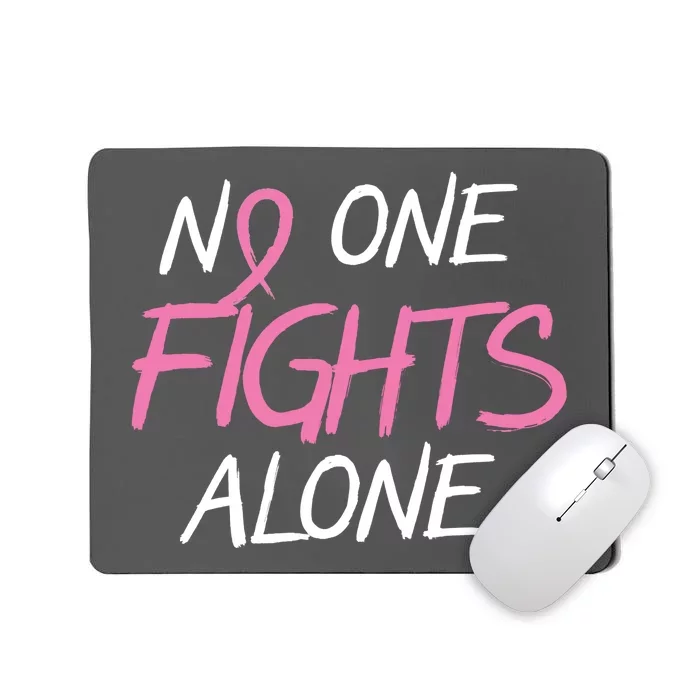 No One Fights Alone Breast Cancer Mousepad