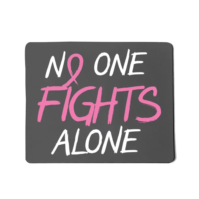 No One Fights Alone Breast Cancer Mousepad