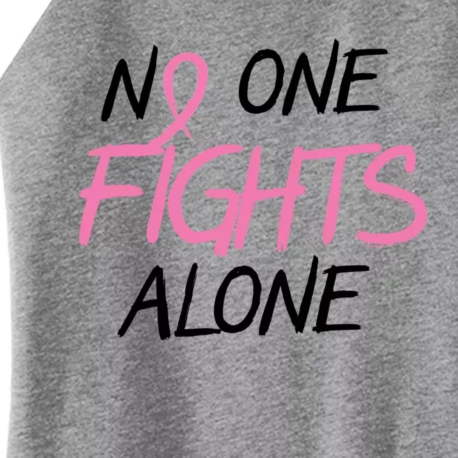 No One Fights Alone Breast Cancer Women’s Perfect Tri Rocker Tank