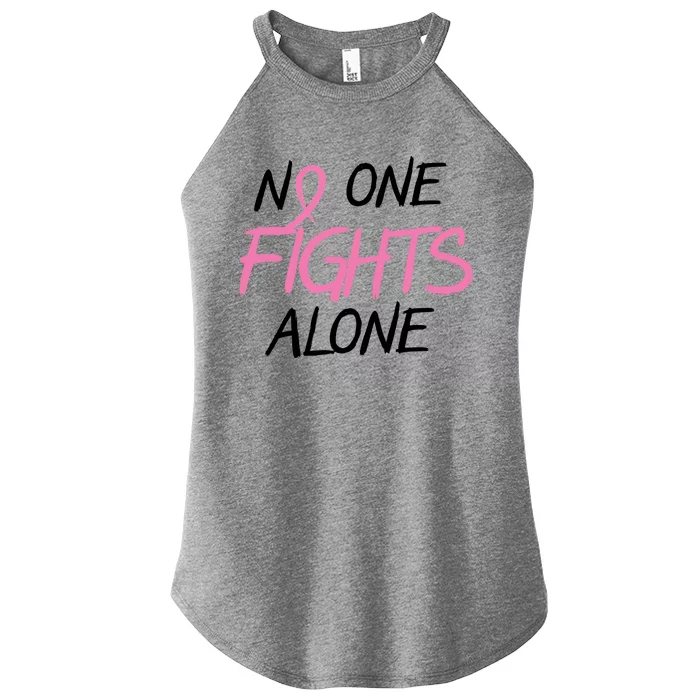 No One Fights Alone Breast Cancer Women’s Perfect Tri Rocker Tank