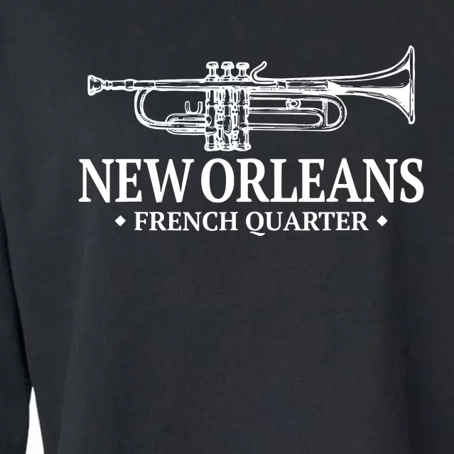 New Orleans French Quarter Shirts Mardi Gras Cropped Pullover Crew