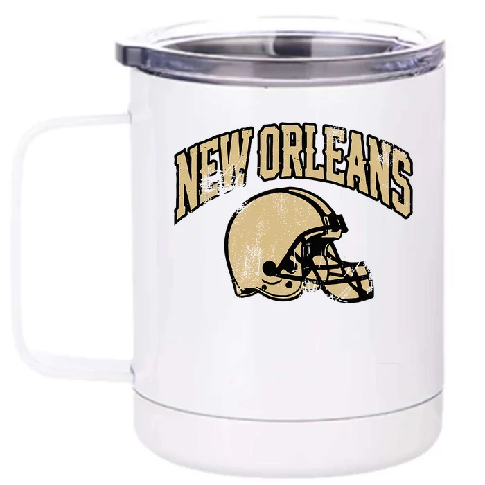 New Orleans Football Front & Back 12oz Stainless Steel Tumbler Cup