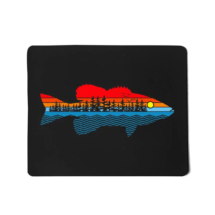 Nature Outdoor Fishing Fisher Smallmouth Bass Mousepad